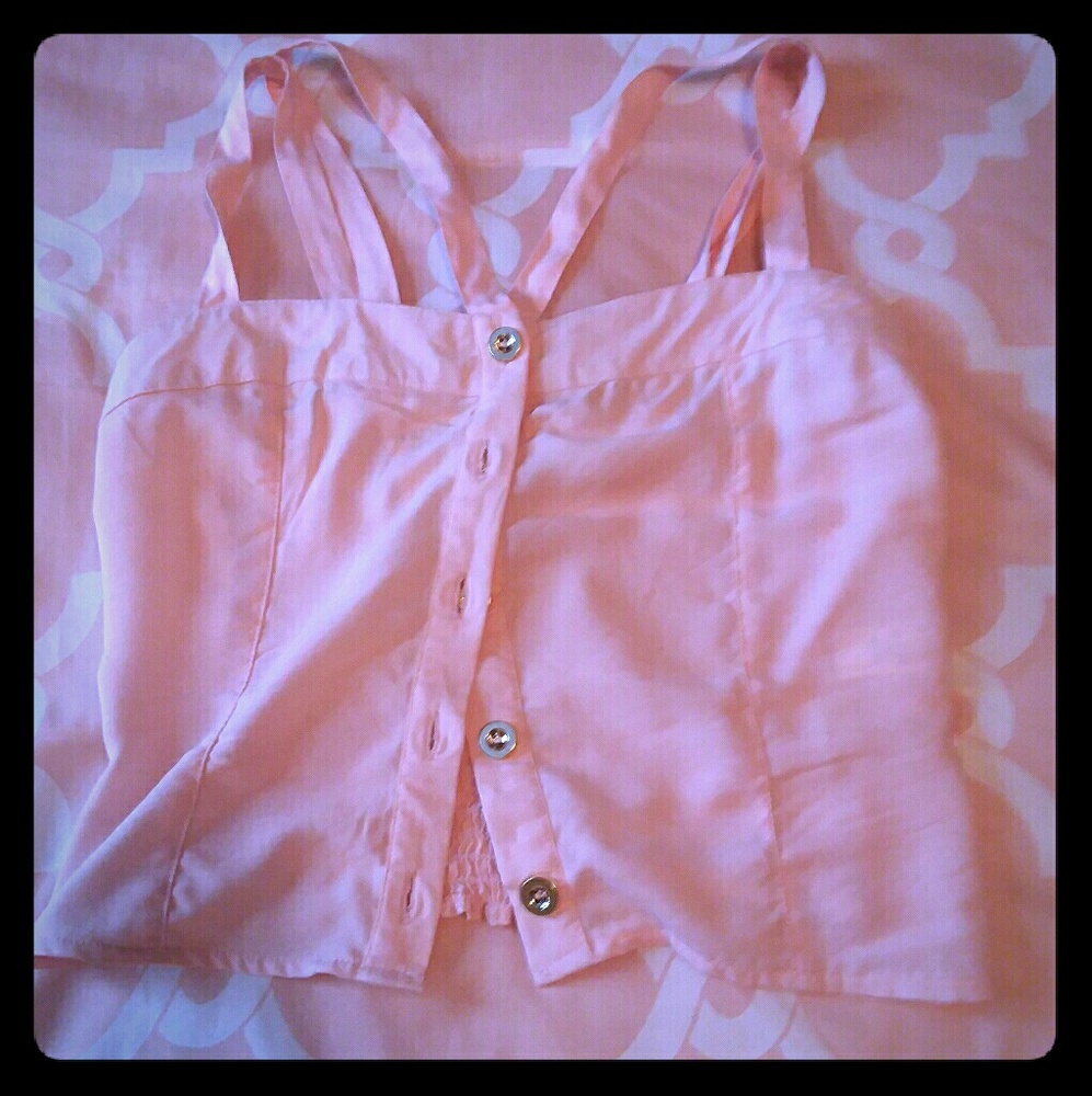 Poetry's Peach Crop top